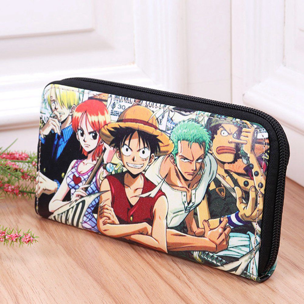 Ví Dài Có Khóa Kéo Họa Tiết Hoạt Hình One Piece Cho Bé Trai