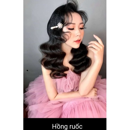 váy voan chụp hình phồng kèm nơ