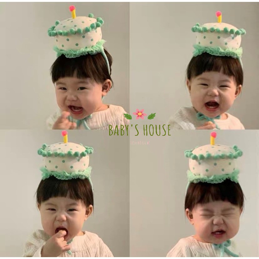 Băng đô bánh sinh nhật style Hàn quốc cho bé BD26 - Baby's House