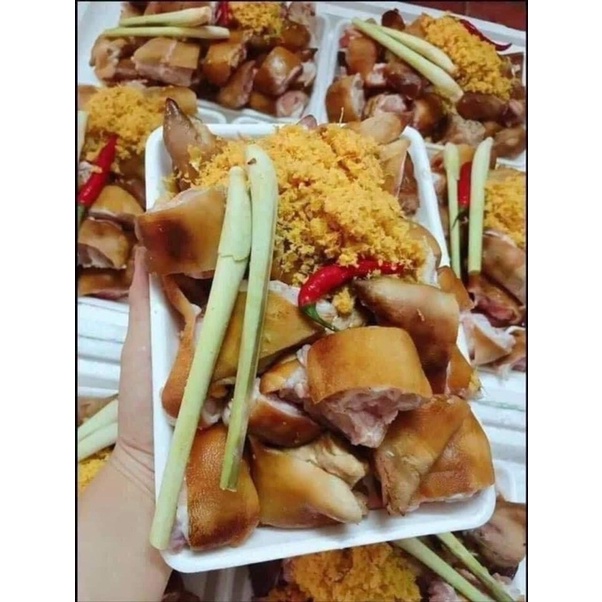 Móng giò heo thui rơm làm giả cày 1kg- DTFoods(CHUYÊN SỈ)