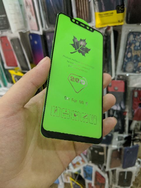 Cường lực 20D cho Xiaomi Mi 8 FREESHIP Từ 50k full màn full keo cao cấp chất đẹp viền mỏng