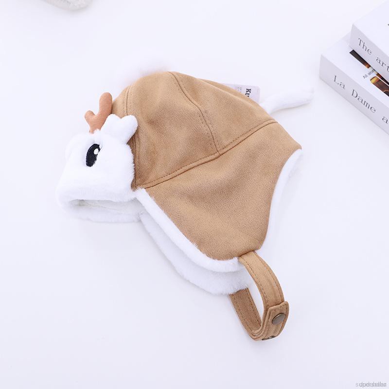 Mũ giữ ấm tai hình tuần lộc đáng yêu dành cho bé