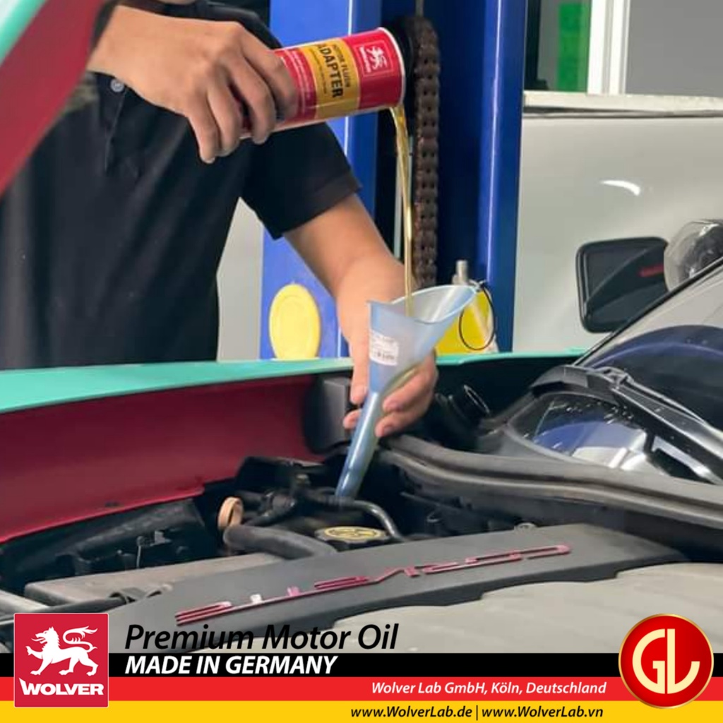 Súc động cơ xe hơi ô tô Wolver Motor Flush Adapter 350ml German Lubricant - Wolver Adapter 350mL - Adapter 350mL