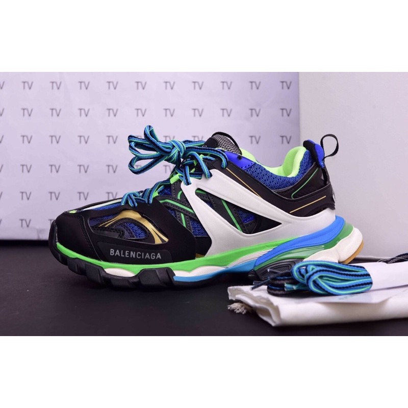 Giày thể thao Balen track 3.0 xanh đen (ảnh chụp thật tại shop, đủ phụ kiện)