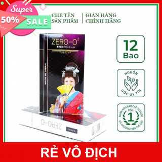 Bao cao su siêu mỏng siêu trơn Zero O2 Nhật Bản