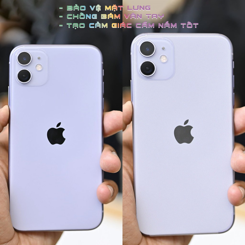 Miếng Dán Màn Hình Mặt Lưng PPF Thế Hệ Mới Chống Vân Tay IPhone 11 / Iphone 11 Pro / Iphone 11 Pro Max