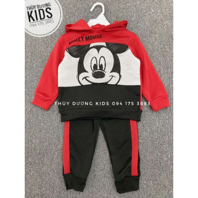 Bộ nỉ lót bông Mickey Disney dư xịn cho bé