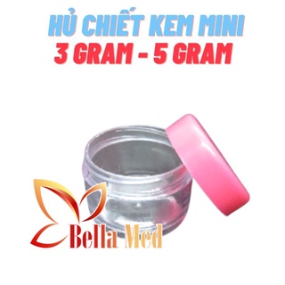 Hủ chiết mỹ phẩm 5gram nắp hồng
