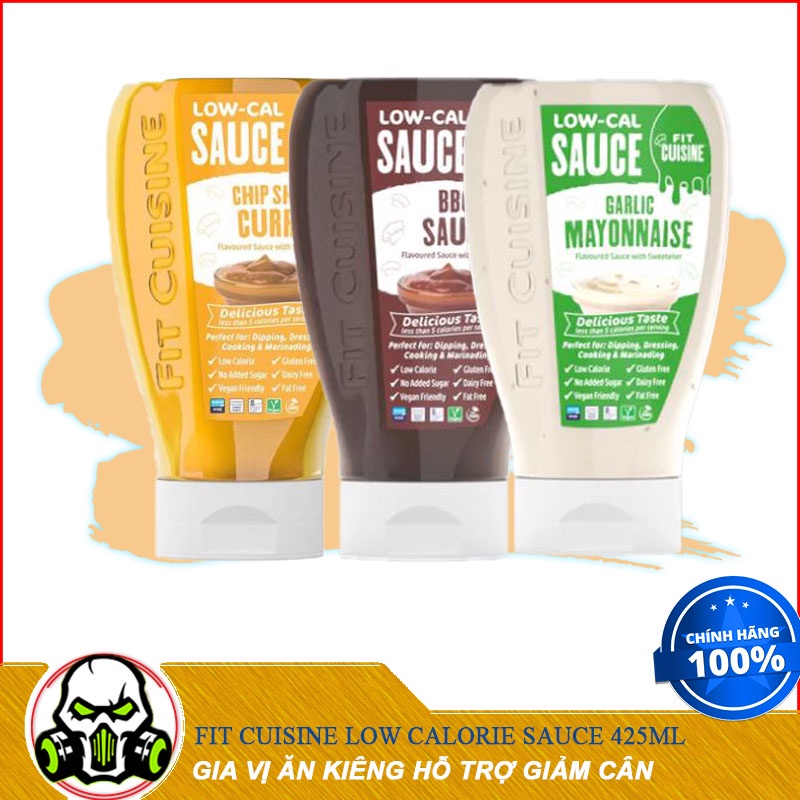 [Sale] Sốt Ăn Kiêng Hỗ Trợ Giảm Cân Fit Cuisine Low Calorie LOW CALORIE SAUCE 425ML