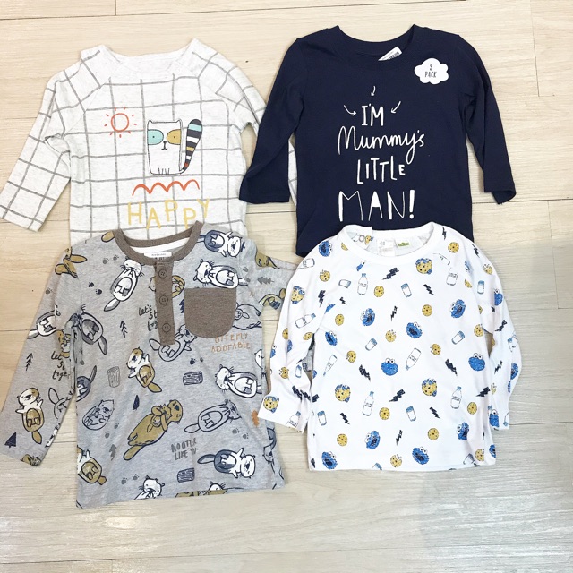 Áo phông mỏng dài tay bé trai