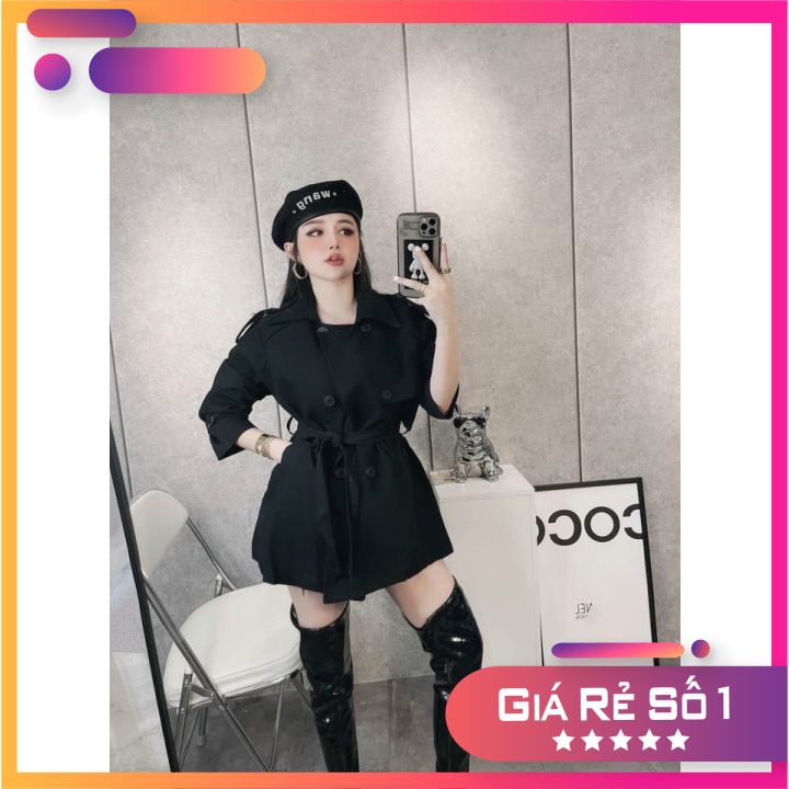 áo dạ nữ kaki hàng quảng châu cao cấp, áo dạ mango thiết kế phong cách hàn quốc có kèm đai đi cùng | BigBuy360 - bigbuy360.vn