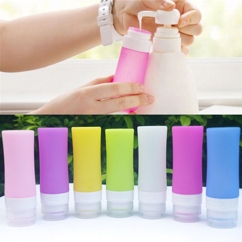 Chai silicone đựng dầu gội sữa tắm tiện dụng cho du lịch
