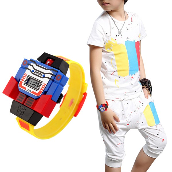 Đồng Hồ Điện Tử SKMEI Đèn Led Hình Robot Cho Bé Trai | BigBuy360 - bigbuy360.vn