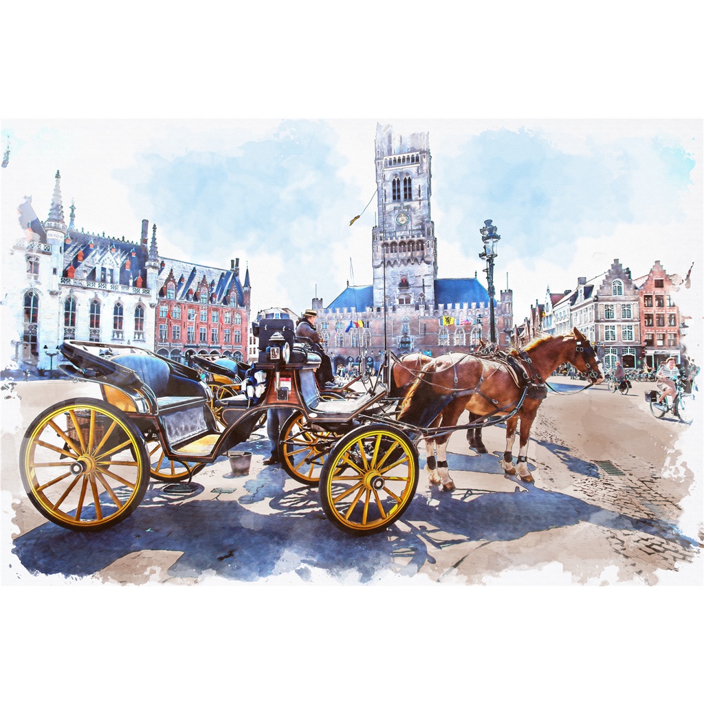 Bộ Đồ Chơi Ghép Hình 500 Mảnh Hình Tranh Phong Cảnh Động Vật Dành Cho Người Lớn Và Trẻ Em