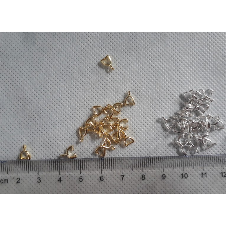 Phụ kiện trang sức bạc 925 làm khóa mặt dây chuyền, pha lê,....