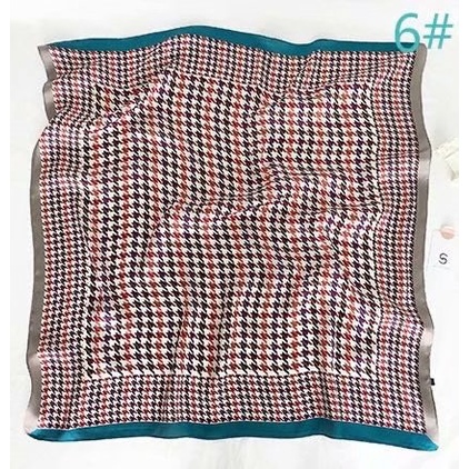 Khăn Choàng Lụa In Hình Vuông 70CM (27.5*27.5 Inches) WJ1026-52