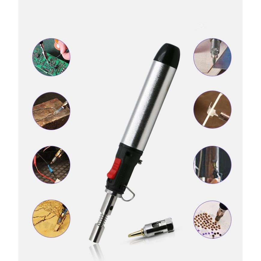 Mỏ hàn cầm tay 2in1 hàn thiếc, bật lửa khò dùng gas V2 ATS