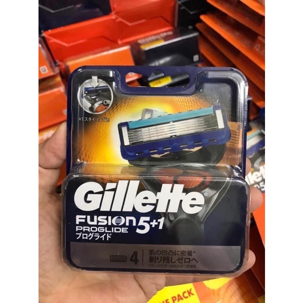 Dao Cạo râu GILLETTE Fusion 5+1 và lưỡi thay thế hàng nội địa Nhật Bản