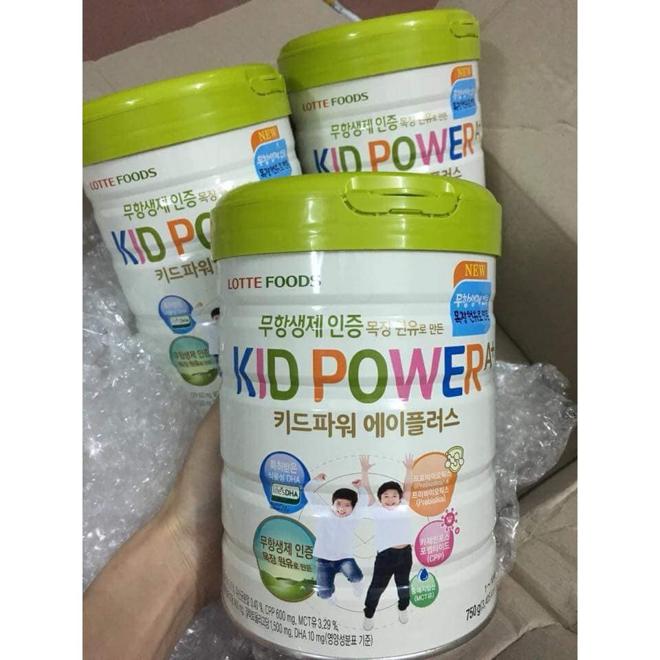 Sữa bột Kid Power A+ Tăng chiều cao và cân nặng (Hàn Quốc) 750g _Subaby