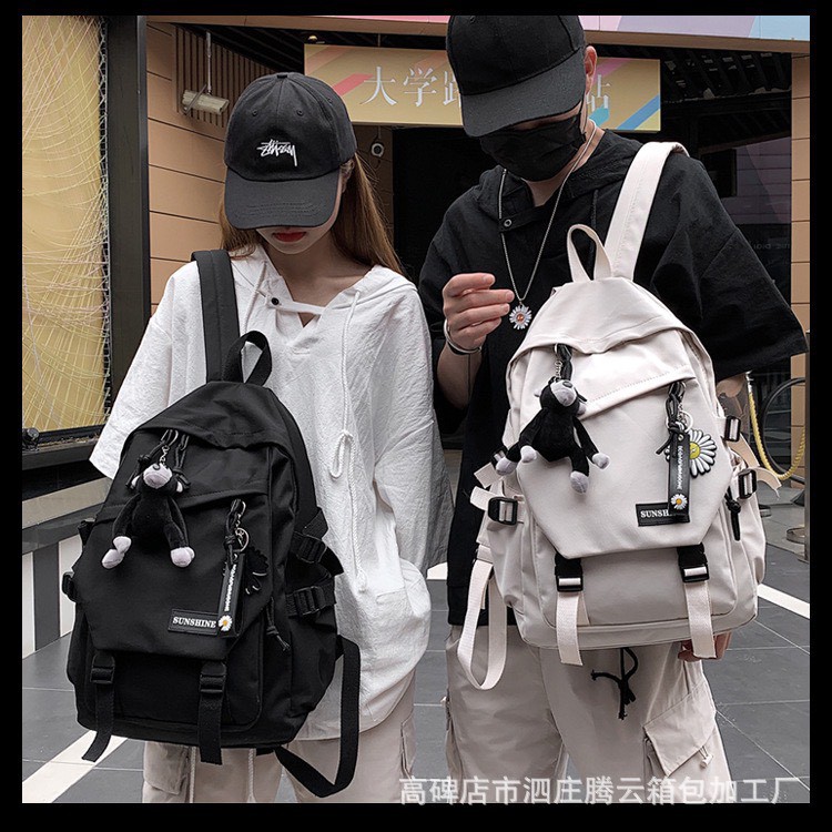 BALO ULZZANG BASIC ( chống nước ) - CẶP ĐI HỌC - TẶNG KÈM MÓC KHÓA GẤU