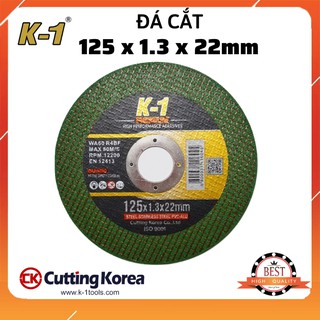 Đá cắt sắt 125 màu xanh thương hiệu k1