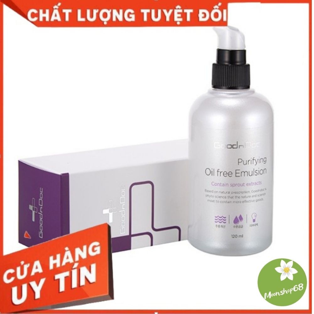 Sữa dưỡng trắng da GoodnDoc Oil - Free Emulsion 120ml