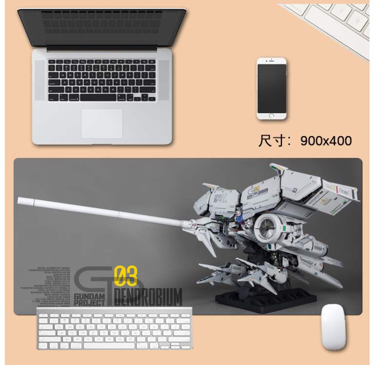Tấm Lót Chuột Và Bàn Phím Máy Tính In Hình Gundam