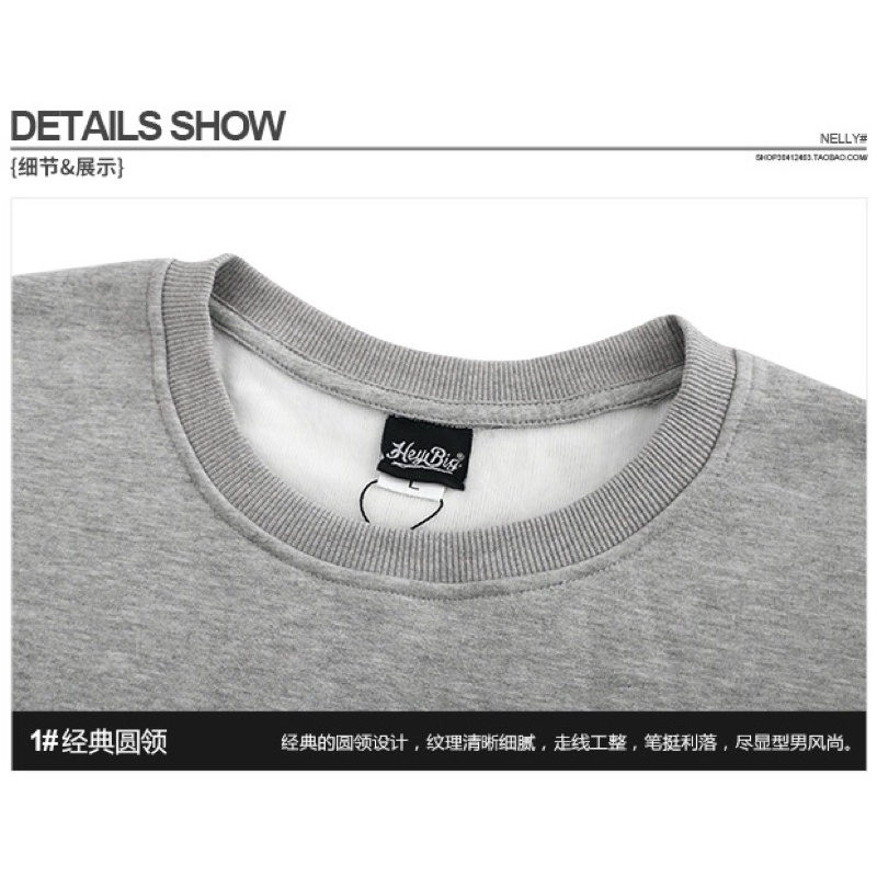 Áo Sweater lót nỉ bông NELLY dáng unisex form rộng IT’S PINKEY | BigBuy360 - bigbuy360.vn