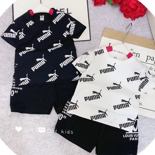 Bộ Puma Cotton Xịn Cho Bé Trai