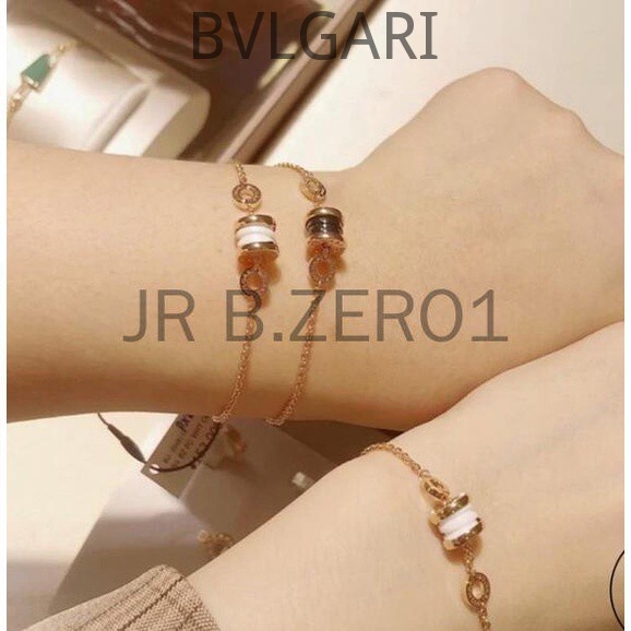 Vòng Tay Mềm Đính Hạt Gốm Sứ Đen 18Kt Thời Trang 2022