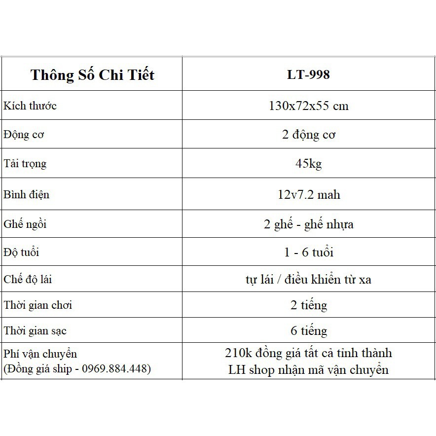 Ô Tô Điện Trẻ Em | Siêu xe Lambighini - LT-998 | Blutooth - Mic hát karaoke