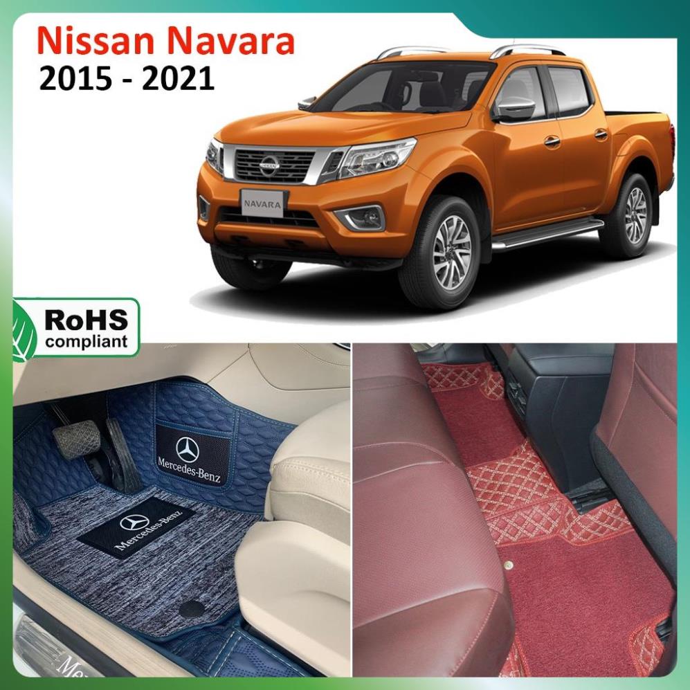 Thảm lót sàn 8D THƯƠNG GIA Nissan Navara 2015-2021 bền bỉ, phủ kín 99% sàn xe, cách âm hiệu quả