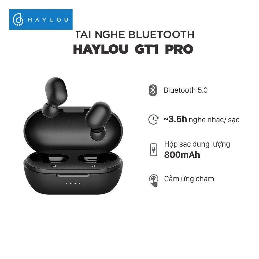 Tai Nghe Bluetooth True Wireless Haylou GT1 PRO Bluetooth 5.0 Phiên bản nâng Cấp Chính Hãng - Minh Tín Shop