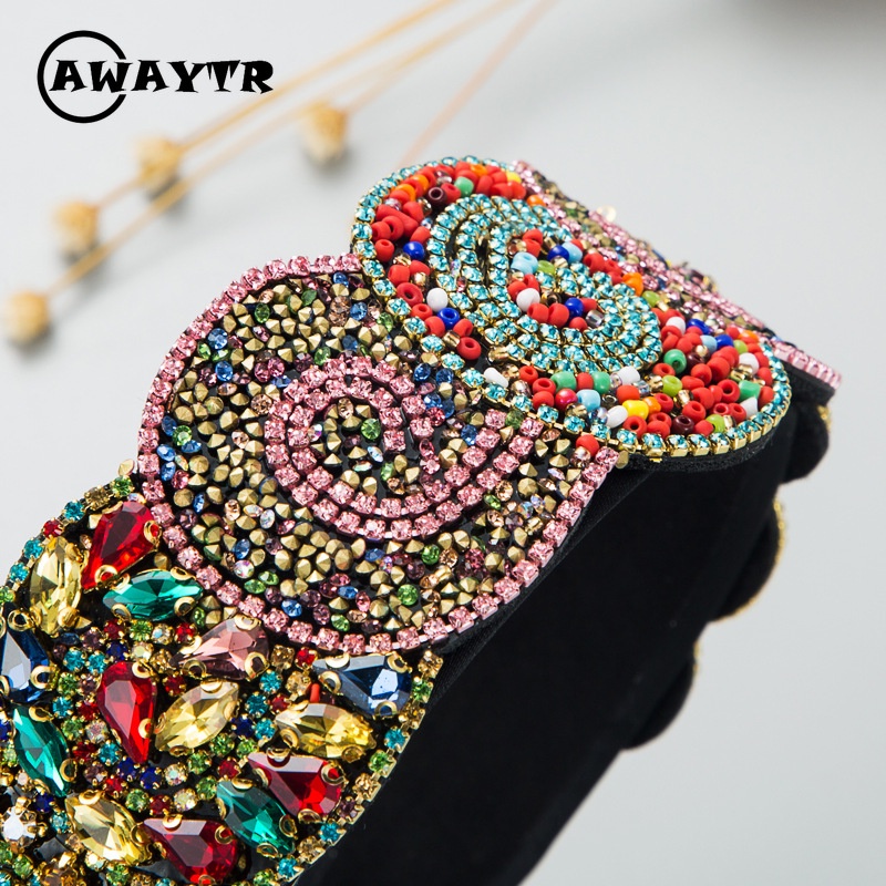 Băng Đô Cài Tóc Đính Đá Thời Trang Sang Trọng Cho Nữ