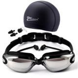 Bộ kính bơi tráng gương cao  cấp chống dính nước + mũ + bịt tai HQ PLaza 206452