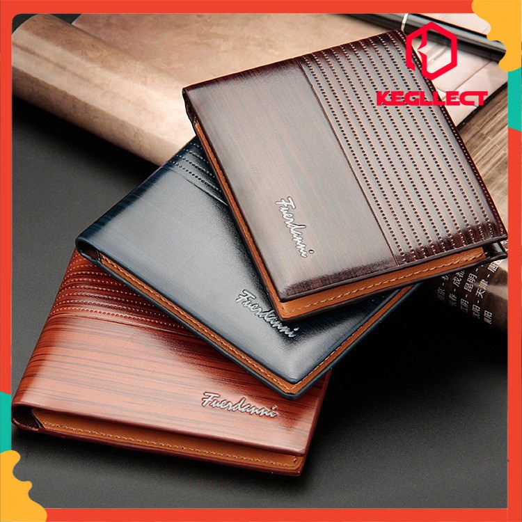 Ví da ngắn mỏng hợp thời trang cho nam