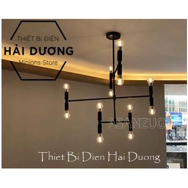 Đèn thả chùm decor phong cách châu Âu - TN832  - Đã Bao Gồm 12 Bóng Led 3w - Bảo hành 12 tháng