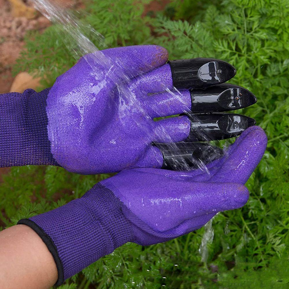 Găng Tay Cao Su ABS Có Móng Vuốt Hỗ Trợ Trồng Cây Làm Vườn
