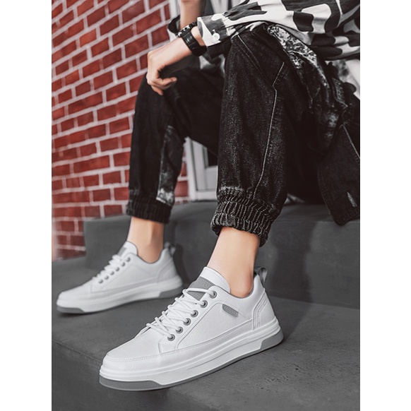 Giày da trơn nam Cota đế bằng, Sneaker nam kiểu dáng basic đi làm, đi học | BigBuy360 - bigbuy360.vn