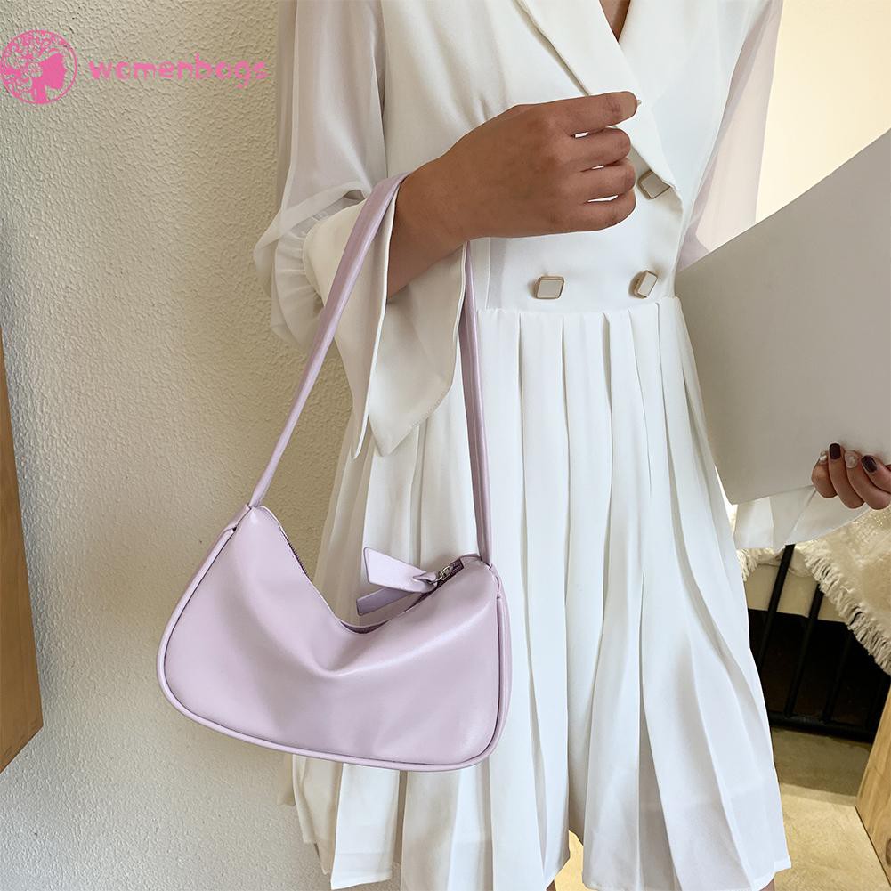 Túi xách da PU màu trơn thời trang nữ tính | BigBuy360 - bigbuy360.vn