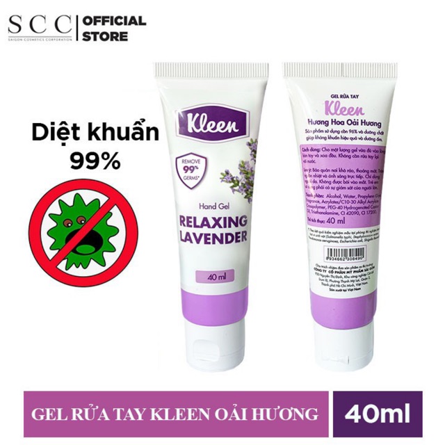 Gel rửa tay khô Kleen không cần nước(40ml)