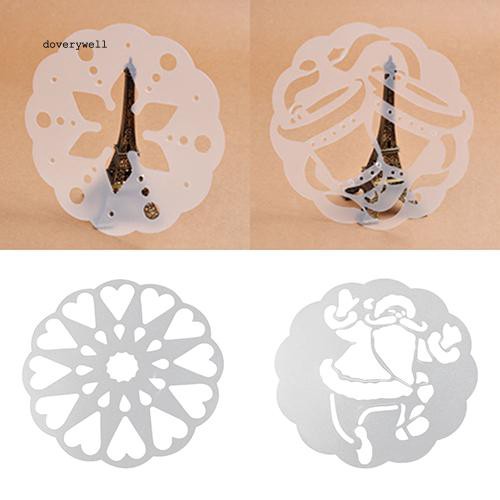 Bộ 6 tấm rắc bột trang trí bánh