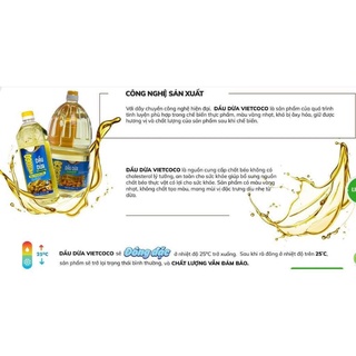 Dầu dừa việt coco chai 1l