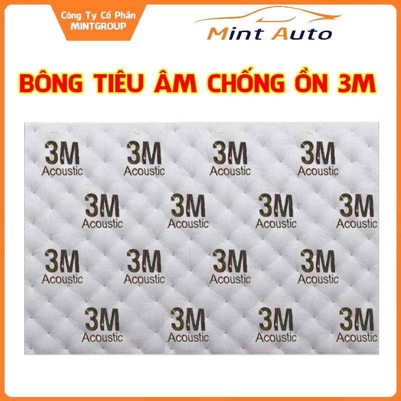 Bông Tiêu Âm 3M Acoustic Cách Âm Chống Ồn Dành Cho Ô Tô Có Keo Dán Sẵn Tiện Lợi