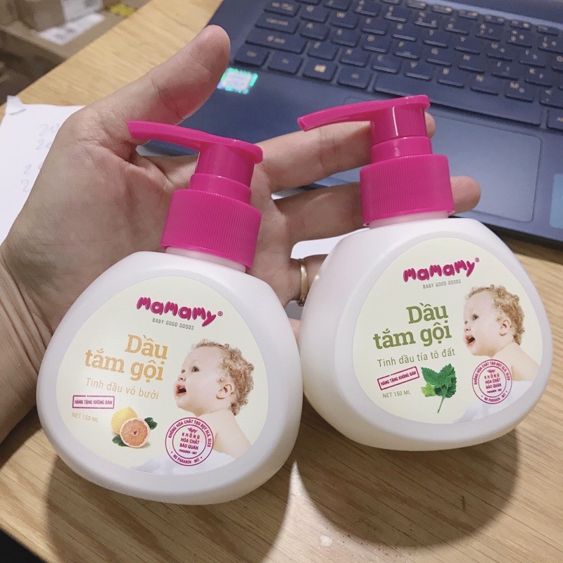 [GIÁ DÙNG THỬ] DẦU TẮM GỘI MAMAMY 150ml