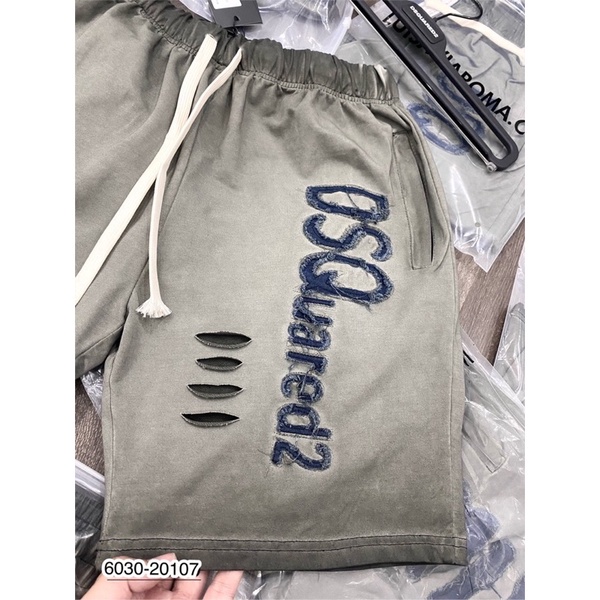 Quần Ngố Nam Ami Chữ Thêu Cao Cấp - Quần Ngố Nam DSQ Vải Cotton Chữ Thêu