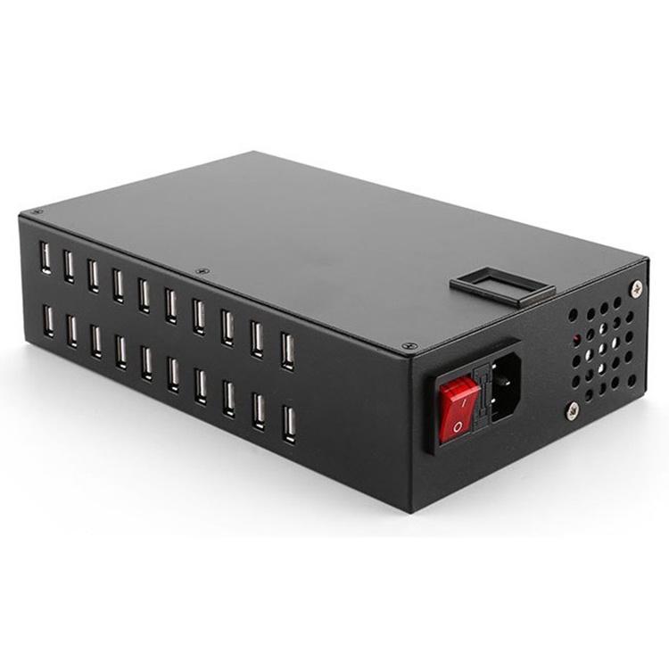 Dock Sạc Nhanh 5V 2A 20 Cổng USB 200W 200W Cho Apple iPhone iPad Samsung Tablet PC