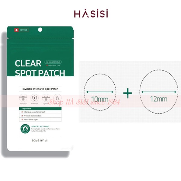 Miếng Dán Hỗ Trợ Giảm Mụn Thần Kỳ SOME BY MI CLEAR SPOT PATH Clear Spot Patch (SET 18 MIẾNG )