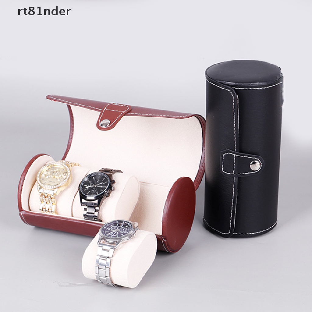 rt Watch Roll Travel Case Chic Portable Vintage Leather Display Watch Storage Box n