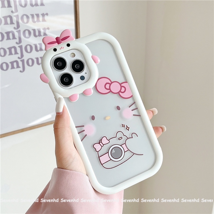 Ốp Điện Thoại Họa Tiết Hello Kitty Cho iPhone 14 13 12 11 Pro Max Xs Max Xr X 7 8 6 6s Plus